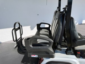 White Evolution Maverick Folding Rear Seat